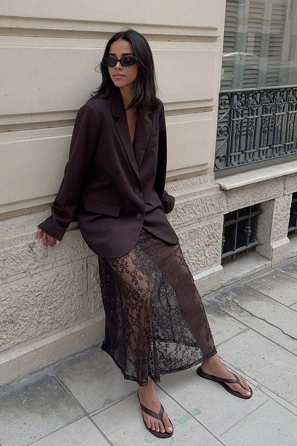 Lace Maxi Skirt from NA-KD