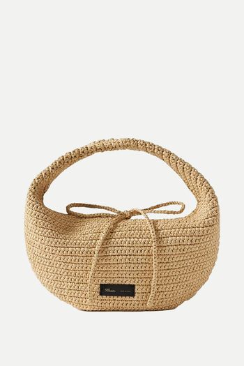 Olivia Medium Raffia Shoulder Bag from Khaite