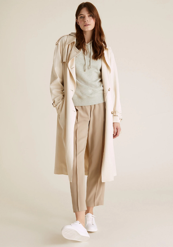 Cotton Relaxed Long Sleeve Hoodie