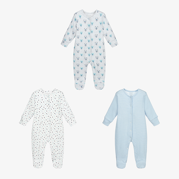 Blue Mixed Babysuits 
