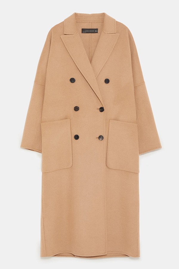 Oversized Double-Breasted Coat from Zara