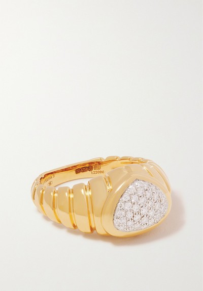 Timo 18-karat Gold Diamond Ring from Marina B