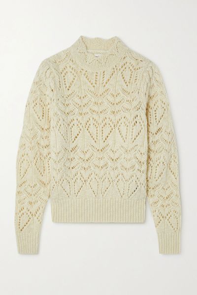 Pointelle-Knit Wool Sweater from Isabel Marant