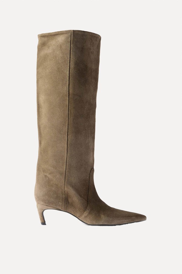 Piper Suede Long Boots, £200 | Mint Velvet