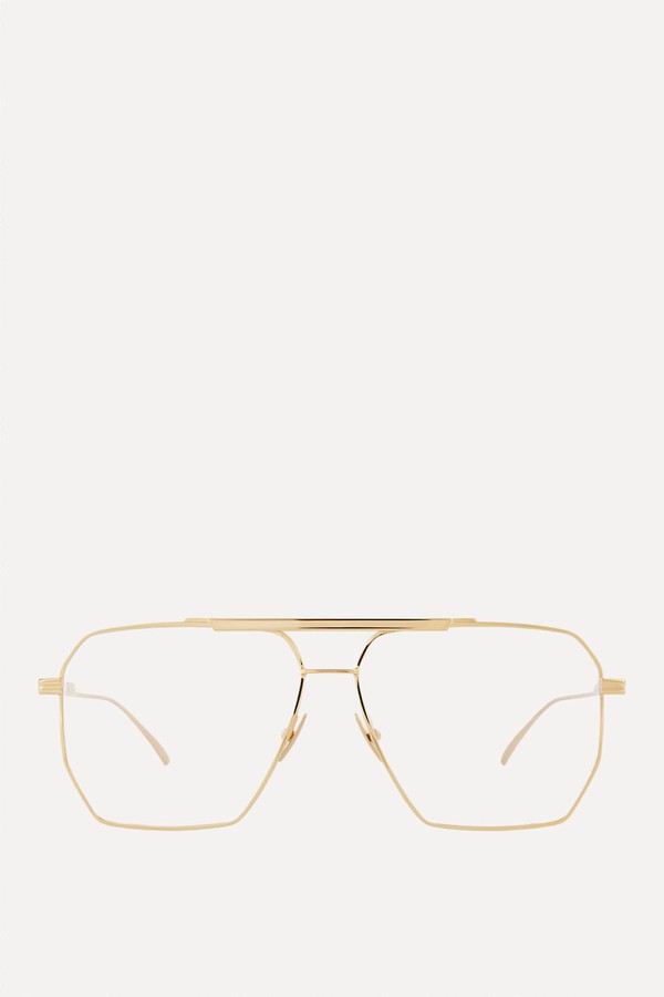 Classic Aviator Glasses from Bottega Veneta