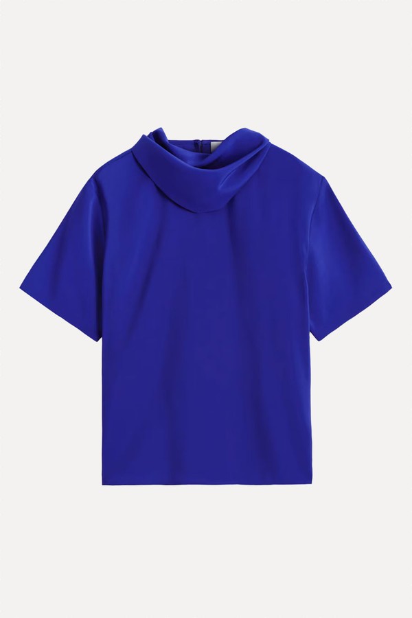 Draped Scarf-Detail Top from COS