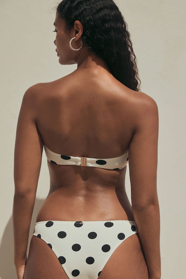 Polka Dot High Leg Bikini Bottoms from NEXT