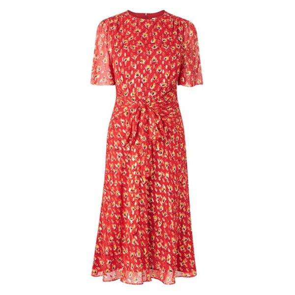 Eve Cranberry Silk Dress from L.K. Bennett