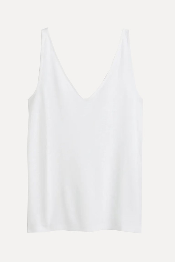 Linen-Blend Vest Top from H&M