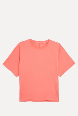 Pure Cotton Scoop Neck Oversized T-Shirt from GoodMove