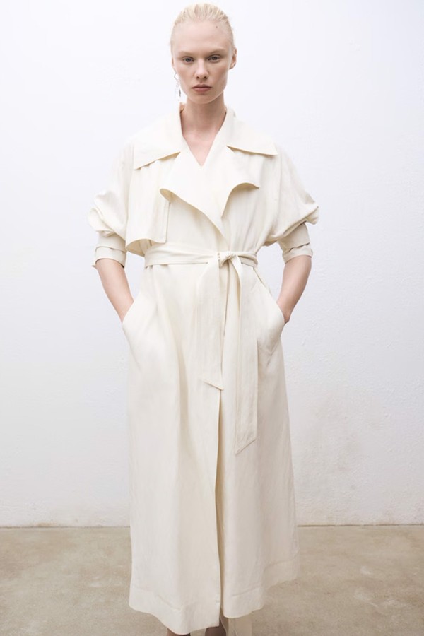 Oversized Trench Coat With Lapels from Mango