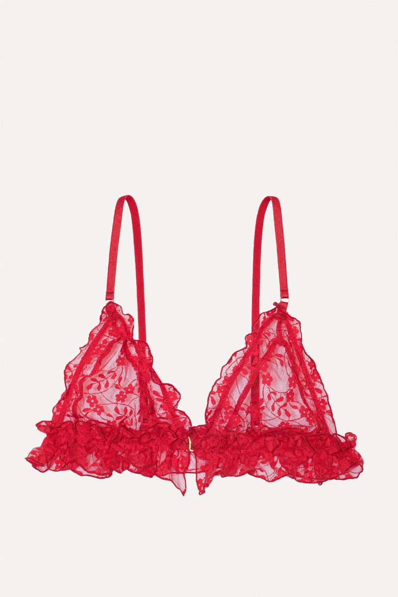 Pavot Ruffled Triangle Bra from Le Petit Trou