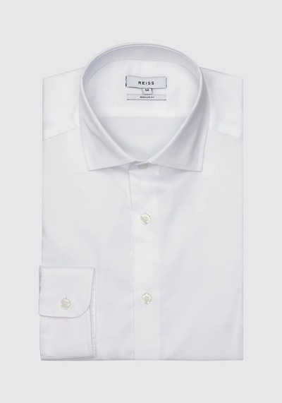 Cotton Satin Slim Fit Shirt