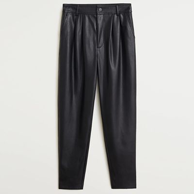Seam-Detail Straight-Fit Trousers from Mango