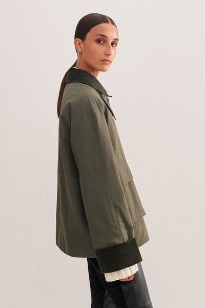 Oversized Waxed Cotton Country Jacket British Waxed Cotton from ME+EM