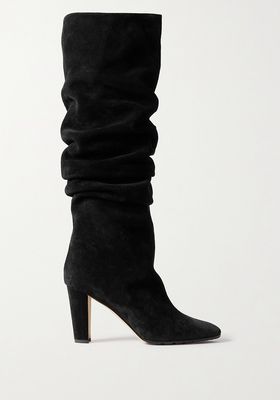 Calassohi 90 Suede Knee Boots from Manolo Blahnik