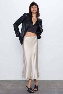 Satin Skirt from Zara
