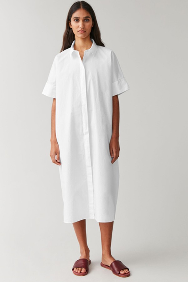 Long Cotton Shirt Dress from COS