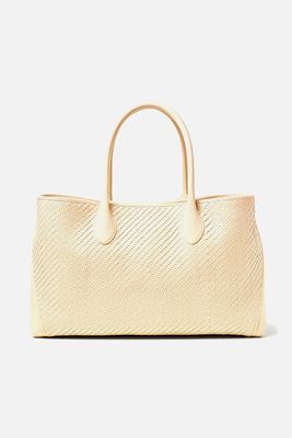 London Tote Woven Leather