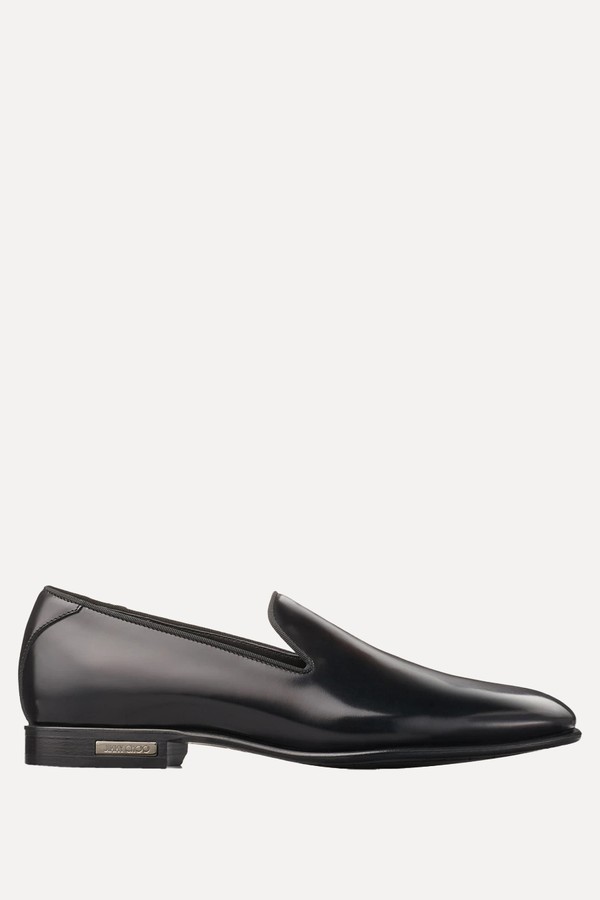 Thame Shiny Calf Leather Slippers