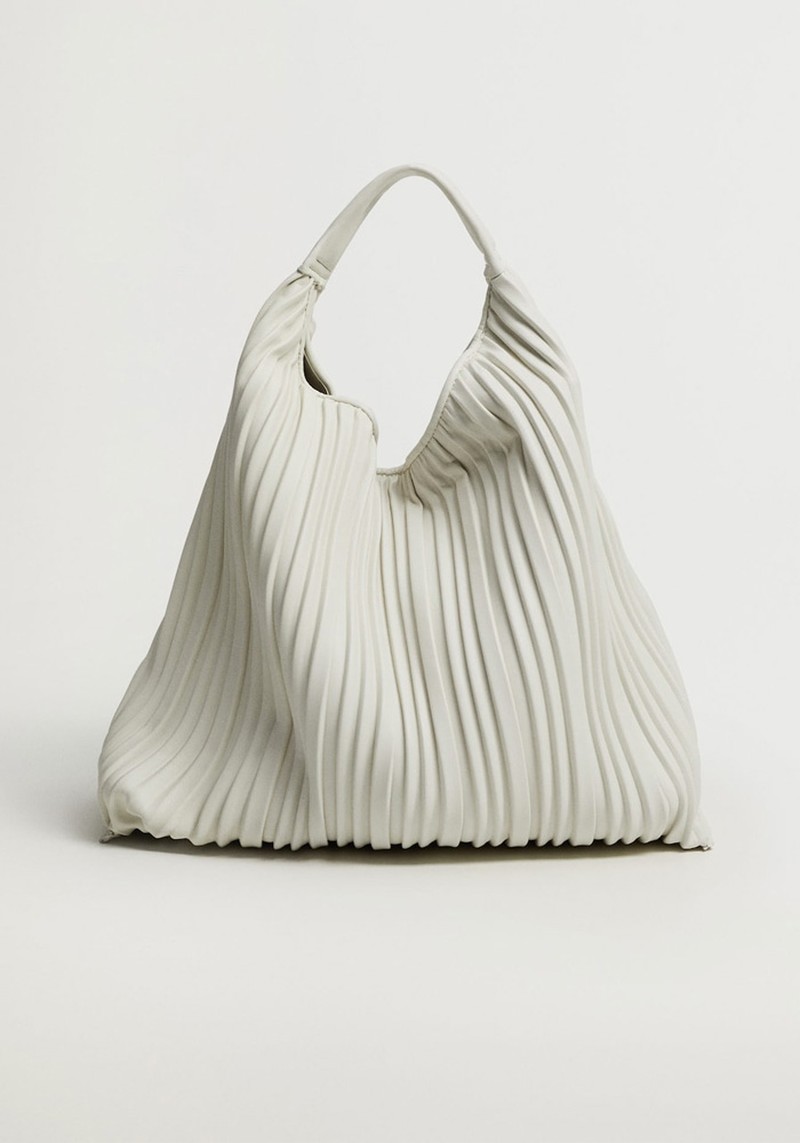 Pleated Bucket Bag from Mango