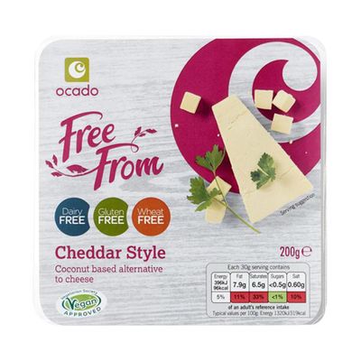 Cheddar Style Cheese Alternative from Ocado