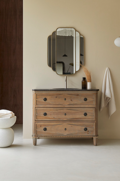 Emily Pine & Stone Bathroom Cabinet from Tikamoon