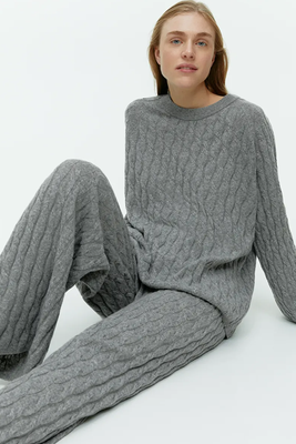 Cashmere Cable-Knit Trousers from ARKET