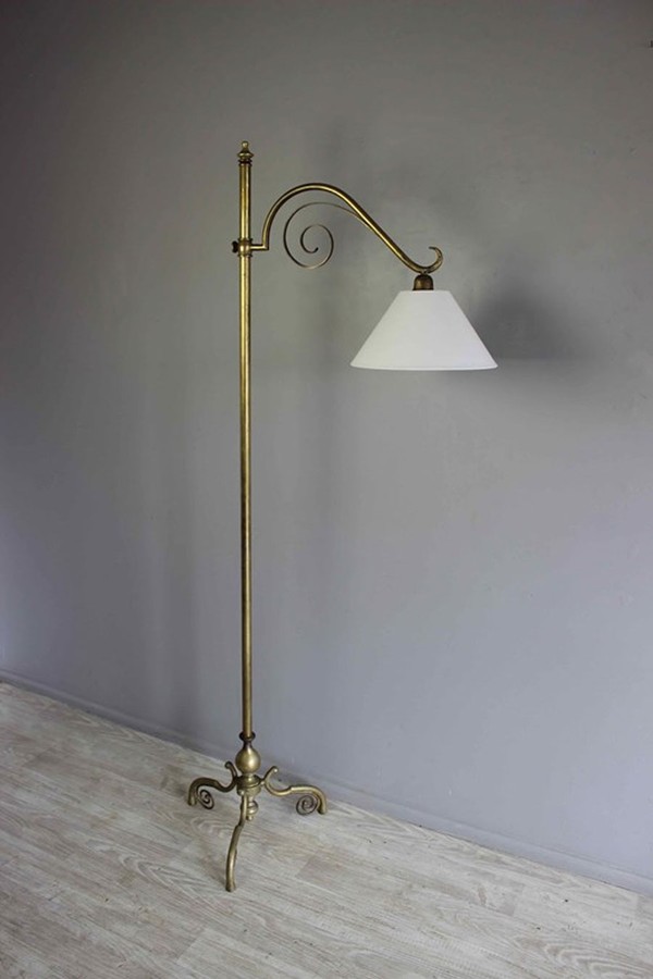 Country House Brass Library Light from Norfolk Decorative Antiques