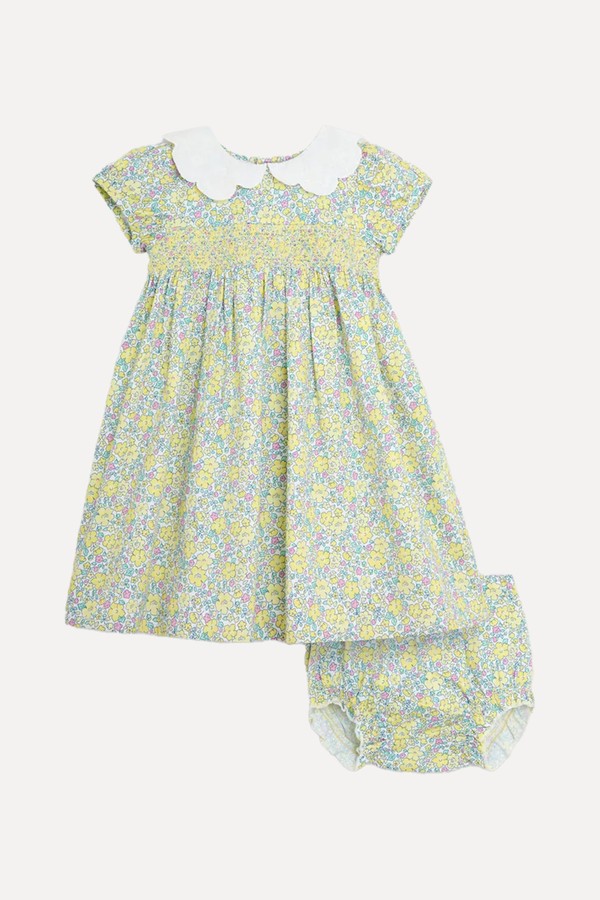 Floral Broderie Collar Party Dress from JoJo Maman Bébé