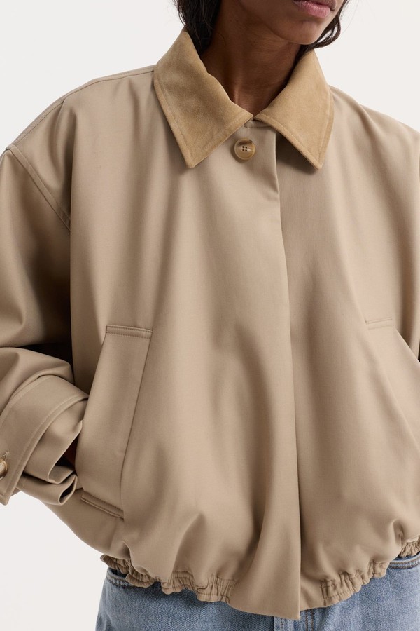 Suede Collar Blouson Jacket  from Róhe