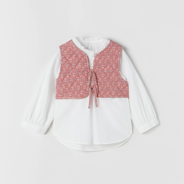 Poplin Waistcoat Shirt