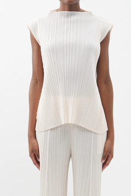 Mellow Technical-Pleated Jersey Top from Pleats Please Issey Miyake