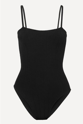 Maria Seersucker Swimsuit from Hunza G