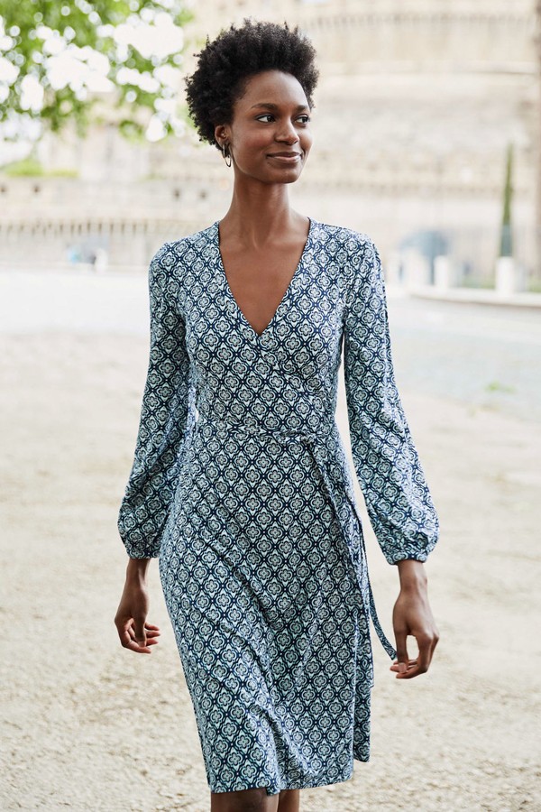 Elodie Jersey Wrap Dress
