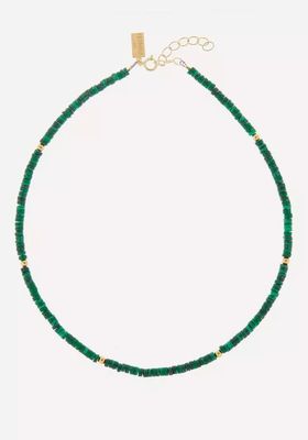 ROMANCING THE STONE MALACHITE BEADED NECKLACE from HERMINA ATHENS