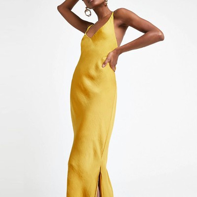 Yellow Slip Maxi Dress