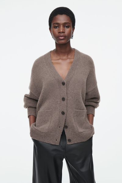 Chunky Cashmere-Blend Cardigan from COS