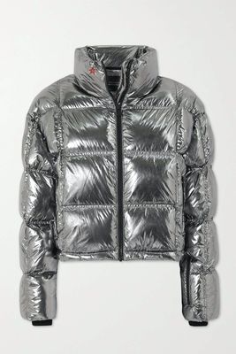 Nevada Quilted Glossed-Shell Down Ski Jacket from Perfect Moment