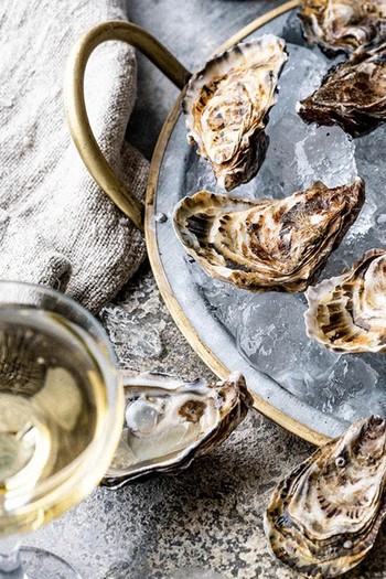 Oyster Gift Box With Muscadet Wine from Wright Bros 