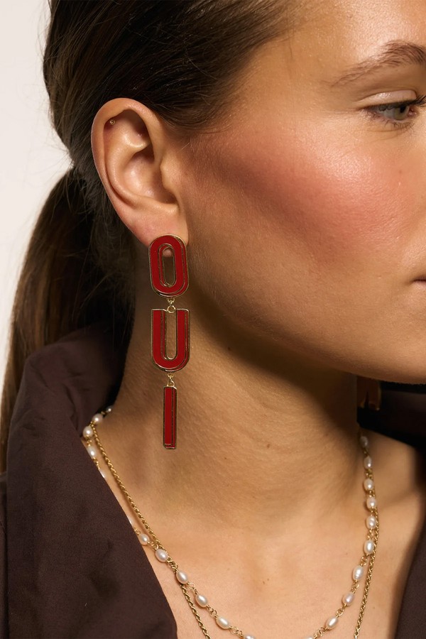 Do you Speak French Stud Earrings