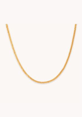 Curb Chain Necklace In Gold