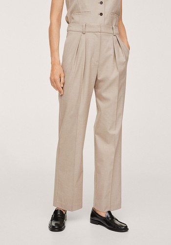 Pleated Suit Trousers from Mango