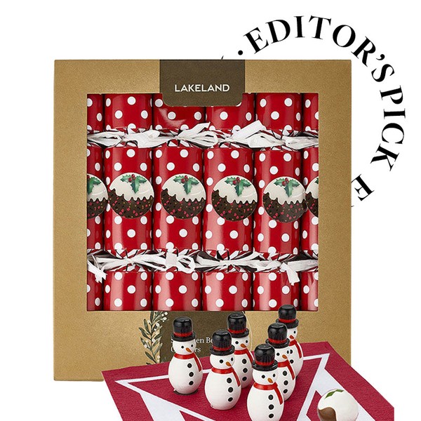 6 Lakeland Snowman Bowling Crackers from Lakeland