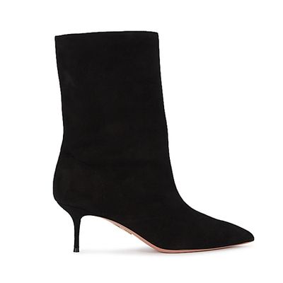 Very Boogie 85 Black Suede Boots from Aquazzura