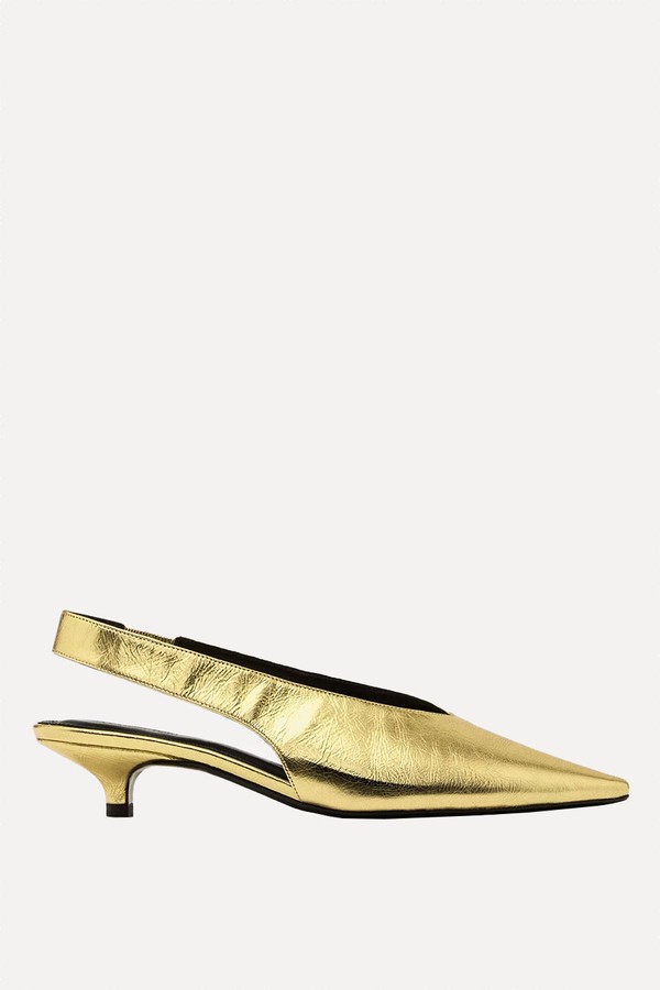 High-Heel Slingback Shoes from Massimo Dutti