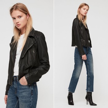 Cargo Leather Biker Jacket