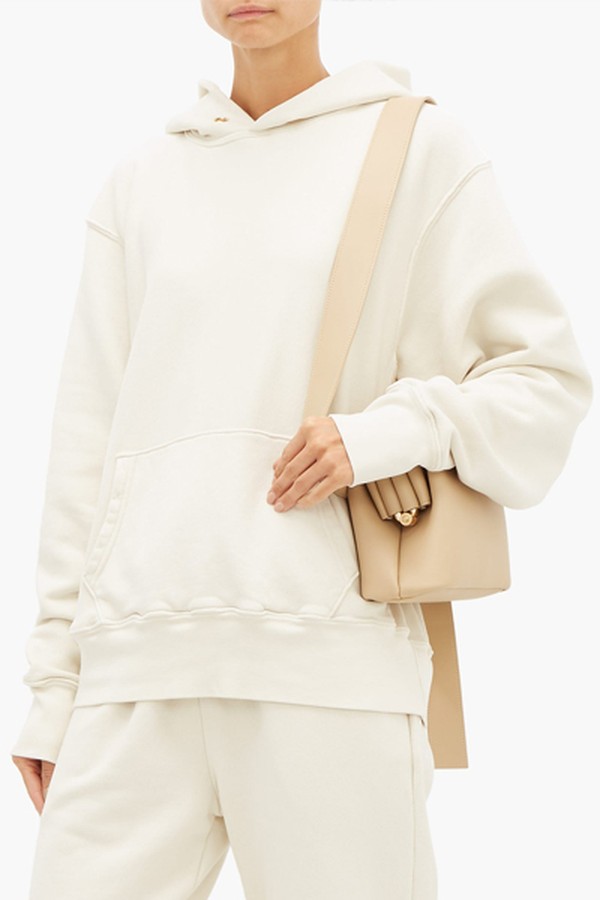 Classic Raglan-Sleeve Cotton Hooded-Sweatshirt from Les Tien
