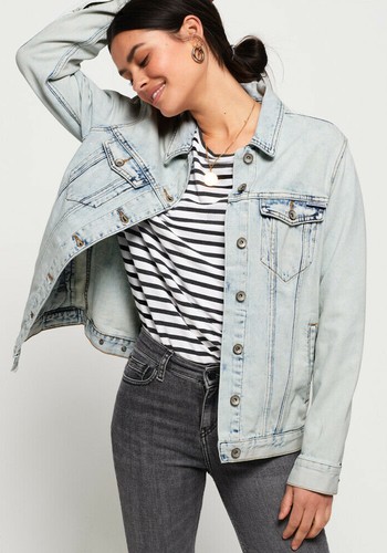 Denim Long Line Jacket from Superdry