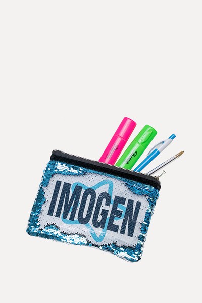 Personalised Sequin Pencil Case/Make Up Bag  from Meenymineymo